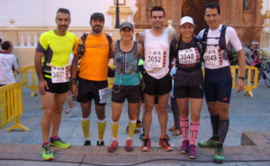 Representantes del equipo lepero en la prueba celebrada en La Palma.