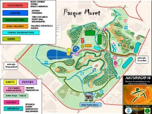 Plano del Parque Moret.