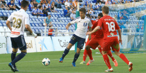 El último partido de Álvaro Antón, antes de la lesión, fue en casa ante el Numancia en la campaña pasada. / Foto: Josele Ruiz. 