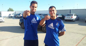 Montoro y Joselu, dudas durante la semana, al final sí estarán ante el Betis. / Foto: www.recreativohuelva.com.