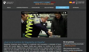 Web de la Cumbre Europea de la Singularity University. 