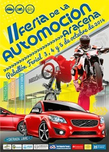 Cartel de la II Feria de Automoción de Aracena.