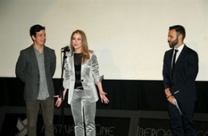 Silvia Abascal, durante la presentación de su corto 'No digas nada'.