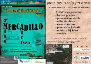 Cartel del mercadillo.