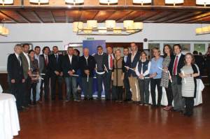 Foto de familia de los participantes en el Foro de Viajes en Mazagón.