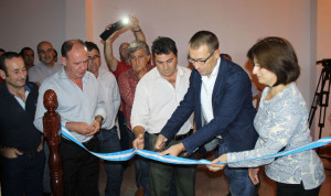 Un momento de la inauguración de la sede del club de pesca en Bollullos.