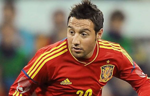 Santi Cazorla, un ex del Recre que jugará en Huelva con la selección.