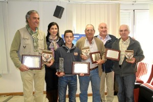 Entrega de trofeos del campeona de caza.