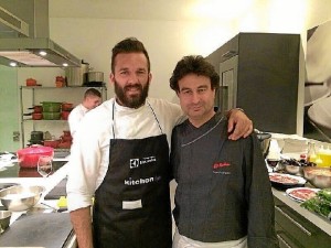 Francisco, con Pepe Rodríguez, del programa de Master Chef.