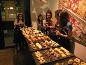 Alumnos de un Curso Pintxos Vascos.