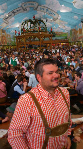Juan Ramón en el Oktoberfest uno de los eventos más característicos de la ciudad. 