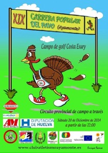 Cartel anunciador del evento atlético en Ayamonte.