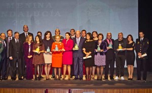 Foto de familia de la entrega de premios.