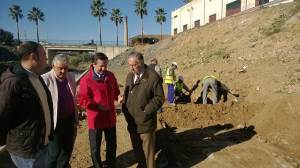 Visita del alcalde a las obras del PROFEA.