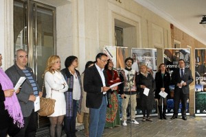 Lectura del manifesto contra la violencia. /Foto: Jesica Berrio.