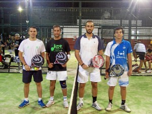 Las dos primeras parejas clasificadas en el cuadro masculino.