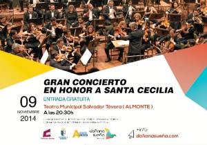 Cartel del curso de música.