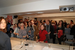 La presentación de la obra en la Biblioteca Provincial de Huelva fue un éxito.