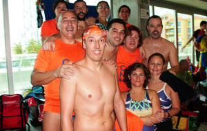 Equipo Máster del Club Natación Huelva.