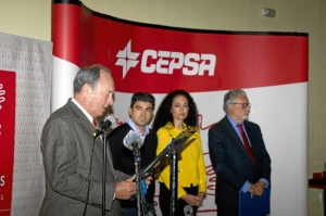 Intervención del director de CEPSA. / Foto: Emilio de la Rosa.