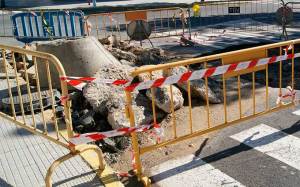 Obras de mejora en el abastecimiento de agua.