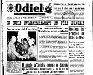 Ernesto Feria fue colaborador de Odiel, el único diario de la provincia en esta etapa.