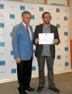 Entrega del accésit a Santiago Casero.