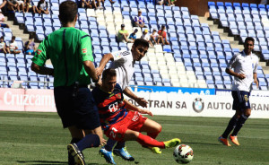 Dimas confía en estar en la convocatoria para el partido en Valladolid. / Foto: Josele Ruiz.