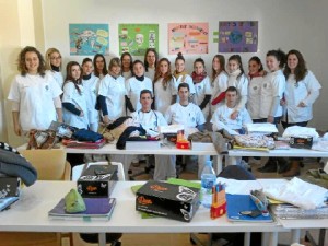 Foto de familia de los alumnos que forman parte de la Escuela Taller.