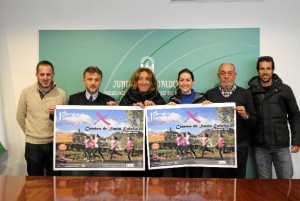 Un momento de la presentación de la prueba que se celebrará en Almonaster.