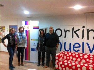 Laura Méndez y Marta Martín son las beneficiarias del espacio Coworking Huelva.