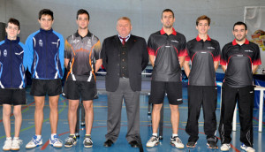 Los protagonistas del partido disputado en Ayamonte. / Foto: J. L. Rúa.