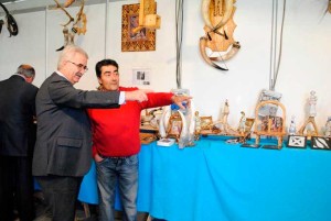 Inauguración de la feria gastronómica de Cumbres Mayores.