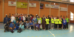 Participantes en el II Mundialito por la Integración celebrado en Moguer. 