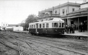 CAF-Batignolle, en Valverde del Camino (1961). / Foto: Emilio Romero.