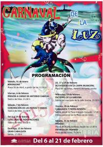 Cartel con la programación.