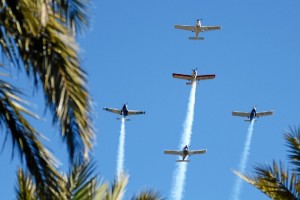 El Ejército del Aire participó en el acto.