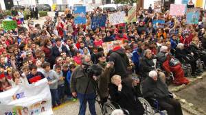 Acto en la Plaza del Cabildo.