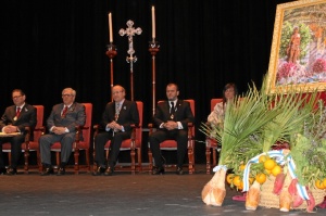 Presidencia del pregón en el Gran Teatro.