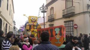 Primera carroza de la Cabalgata de Moguer.