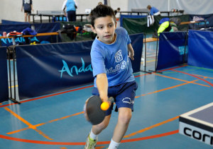 El local Ludovico Crespo fue el campeón en la categoría Alevín. / Foto: J. L. Rúa.