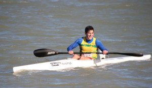 Ángel Abelleira, campeón andaluz de Piragua Cross.