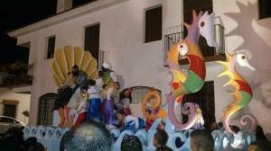 Una de las carrozas de la Cabalgata de El Campillo.