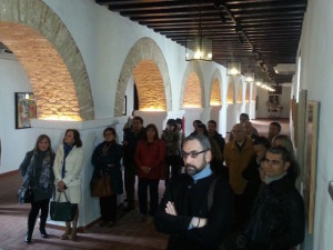 Parte del publico presente en el palacio del Marqués de Ayamonte