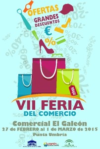 Cartel de la Feria del Comercio de Punta Umbría.