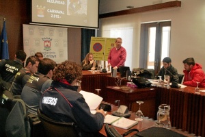 Reunión de seguridad en Cartaya.