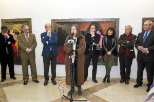 Ouka Leele, en la inauguración de la muestra.