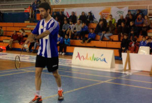 Pablo Abián, en su partido de individual de este sábado. / Foto: @CBIESLAORDEN.