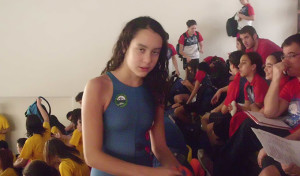 Alba Vázquez, deportista del Club Natación Huelva.