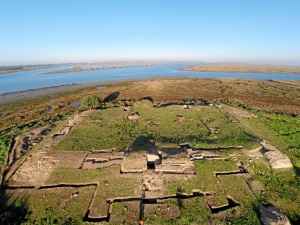 Lugar de desarrollo de las excavaciones de la Alcazaba de Saltés.